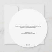 Ronde waterverf Krans Groene Rode logo Kerst Feestdagenkaart (Achterkant)