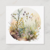 ronde waterverf kunst van herwilderen en ontgroeni informatiekaartje (Voorkant)