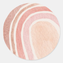 Ronde Waterverf RegenboogSticker