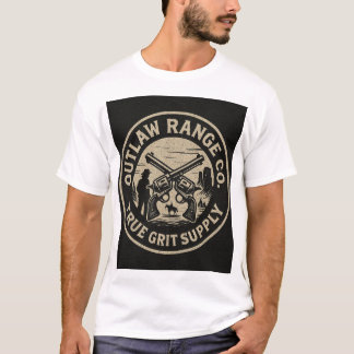 Ronde westerne stijlafbeelding t-shirt