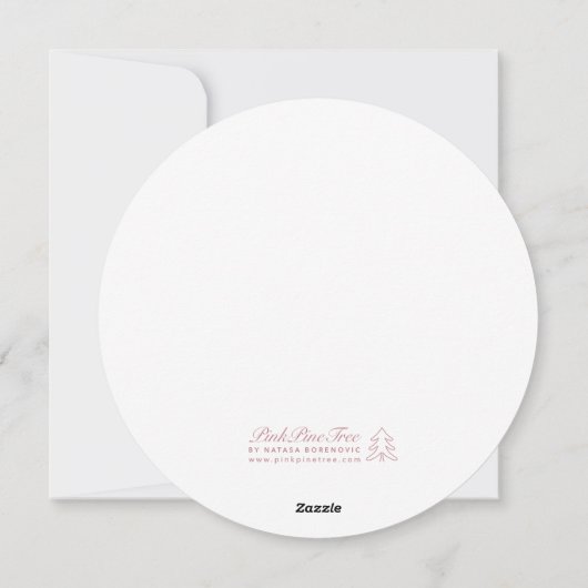 Ronde Whimsical Blue Wavy Lijst Wedding Menu (Achterkant)