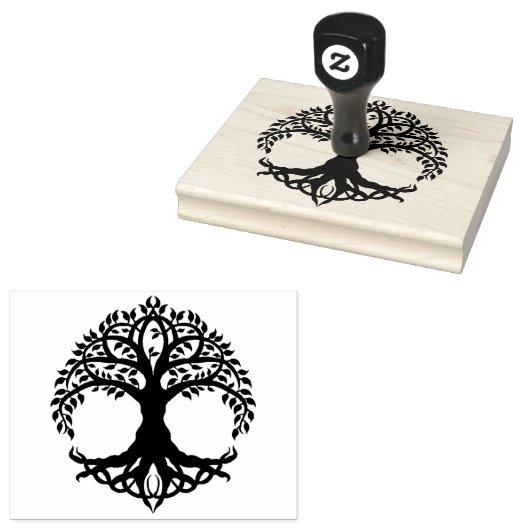 Ronde, witte achtergrond rubberstempel (Gestempeld)