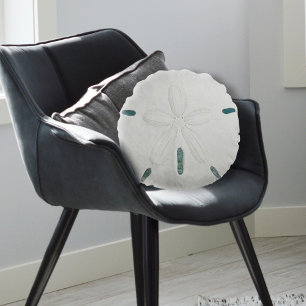 Ronde Witte Zand Dollar Home Declow Pillow Rond Kussen