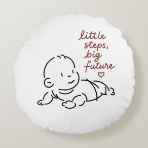 Ronde Worpkussen – Cute Minimalistische Kinderkame Rond Kussen