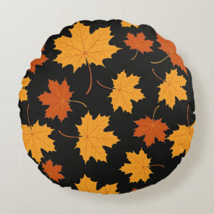 Ronde Worpkussen-Herfstbladeren Rond Kussen