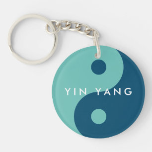 Ronde Yin Yang logo aangepaste foto sleutelhangers