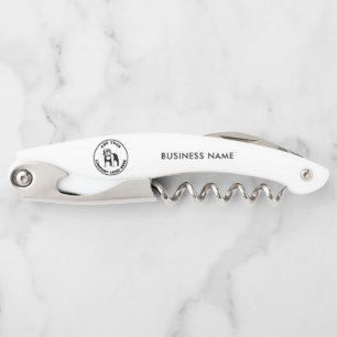 Ronde Zakelijke Logo Professionele Handelsnaam Kurkentrekker