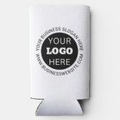 Ronde zakelijke Logo Seltzer Blikjeskoeler (Achterkant)