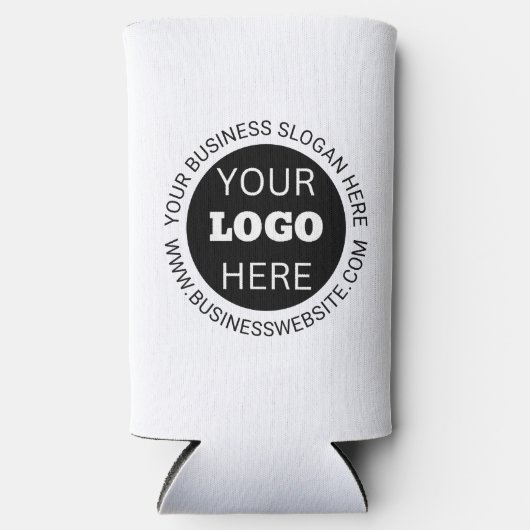 Ronde zakelijke Logo Seltzer Blikjeskoeler (Voorkant)