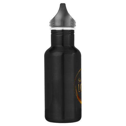 Ronde zakelijke Logo Waterfles (Links)