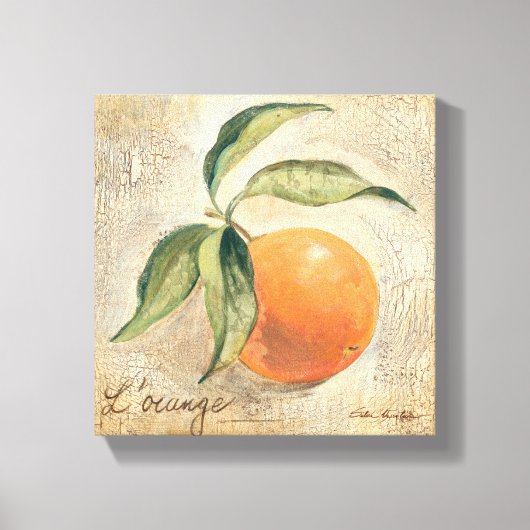 Ronde zalige Oranje vruchten Canvas Afdruk (Voorkant)