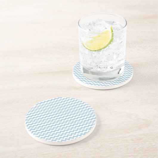 Ronde zandsteen Onderzetter, blauwe en witte kazen Zandsteen Onderzetter (Zijkant)