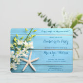 Ronde Zeester Bachelorette Feest Uitnodigingen (Staand voorkant)