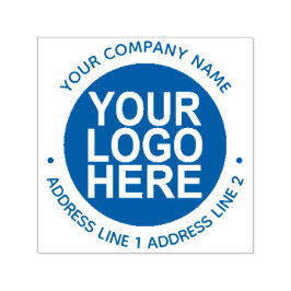 Ronde Zelfinkt Retouradresstempel met Logo Zelfinktende Stempel