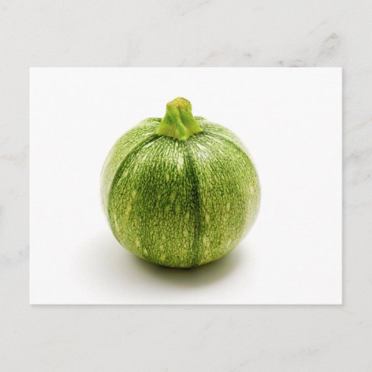 Ronde zucchini briefkaart (Voorkant)