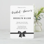 Ronde zwarte en witte Vrijgezellenfeest nodigt u u Kaart (Staand voorkant)