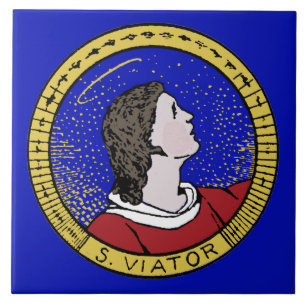 Rondeel van St Viator van Lyon de catecheet (LD 01 Tegeltje