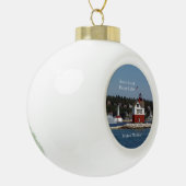 Rondeilanden passage-lampjes keramische bal ornament (Links)