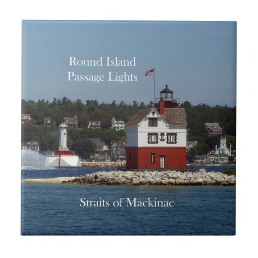 Rondeilanden passagelamptegels tegeltje (Voorkant)