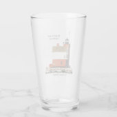 Rondeilanden vuurtorenglas glas (Achterkant)