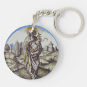 Rondel met Johannes de Doper Sleutelhanger (Achterkant)