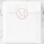 Rondemachtsticker - Blush roze Ronde Sticker (Tas)