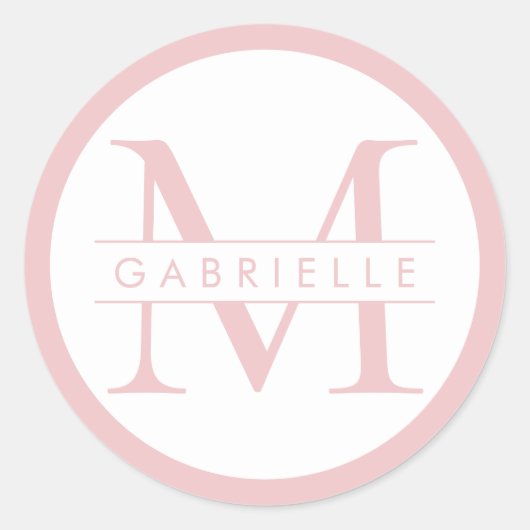 Rondemachtsticker - Blush roze Ronde Sticker (Voorkant)