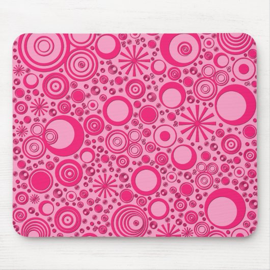 Ronden, 2Tone roze Computer Muismat (Voorkant)