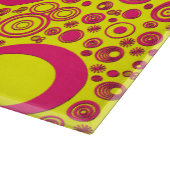 Ronden, roze geel snijvlak snijplank (Hoek)