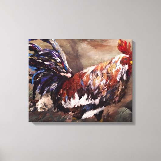 Rondes lopend canvas afdruk (Voorkant)