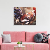 Rondes lopend canvas afdruk (Insitu (Woonkamer))
