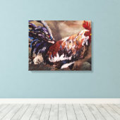 Rondes lopend canvas afdruk (Insitu (Houten vloer))