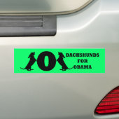 rondes voor Obama Bumpersticker (Op auto)