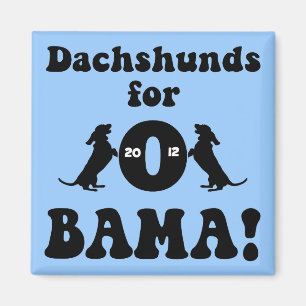 rondes voor Obama Magneet