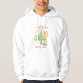 Rondfladderen rond de kerstkalkoenen hoodie