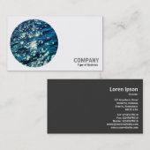 Rondfoto - Mousserend water Visitekaartje (Voorkant / Achterkant)