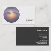 Rondfoto - Zonnestijging/Zonnetijd Visitekaartje (Voorkant / Achterkant)