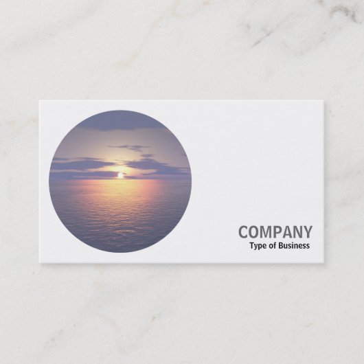 Rondfoto - Zonnestijging/Zonnetijd Visitekaartje (Voorkant)