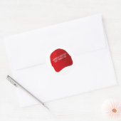 Rondgeknoeid werd gearresteerd ronde sticker (Envelop)