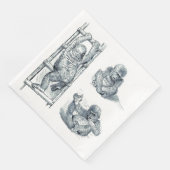 Rondhangen - Young Ape Gorilla Servet (Hoek)