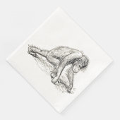 Rondhangen - Young Ape Gorilla Servet (Hoek)