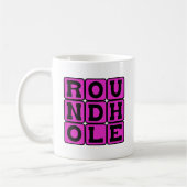 Rondhol, vierkant Peg Koffiemok (Links)