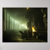 Rondhuis voor locomotieven poster (Voorkant)