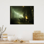 Rondhuis voor locomotieven poster (Keuken)