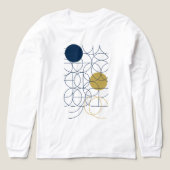 rondingen en cirkels art Mannen Tri-Blend Shirt (Voorkant)