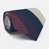 Rondingen in Bruin en Grijs Stropdas (Opgerold)