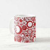 Rondjes, Mok met rode witte koffie (Voorkant links)
