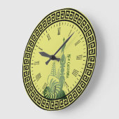 Rondkleurig werkklok kanak grote klok (Hoek)