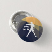 Rondknop met rubberen horoscoop ronde button 3,2 cm (Voorkant /achterkant)