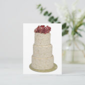 Rondlaagse bruiloft briefkaart (Staand voorkant)